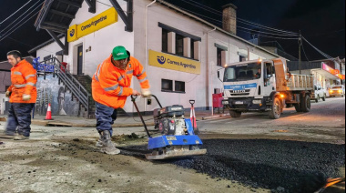 El Municipio avanza con las tareas de bacheo en diferentes sectores de la ciudad