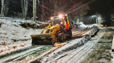Ushuaia con nieve: El municipio aseguró que trabaja en toda la ciudad