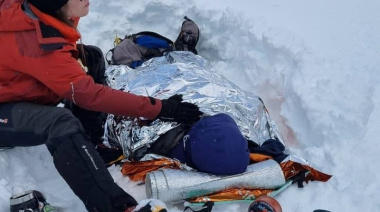 La Comisión de Auxilio de Ushuaia rescató a una mujer que sufrió una herida grave
