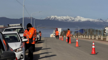 La Municipalidad de Ushuaia realizó controles vehiculares en la entrada de la ciudad