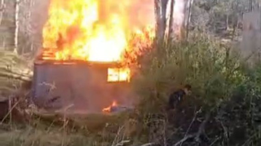 Un hombre resultó herido en un incendio cerca de la planta potabilizadora