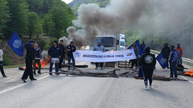 ATE cortó la Ruta 3 a pocos metros de la salida de Ushuaia