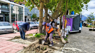 La Municipalidad avanza con las tareas de puesta en valor en el casco céntrico