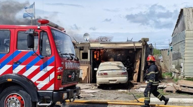 Un incendio destruyó una vivienda ubicada en la Margen Sur