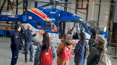 Futuros geólogos visitaron la planta Total Energies