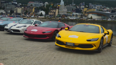 Ushuaia vivió una verdadera fiesta a cielo abierto con la exhibición de Ferrari de la Cavalcade