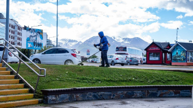 Personal municipal continúa con los trabajos de mantenimiento en espacios verdes céntricos
