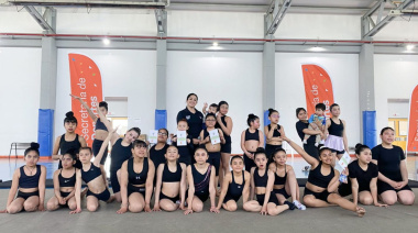 Se realizó la muestra de cierre de año de gimnasia rítmica en Río Grande