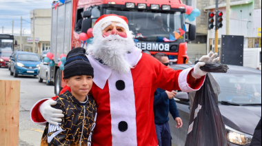 Tierra del Fuego celebra las fiestas con un recorrido especial de Papá Noel por los barrios de la provincia