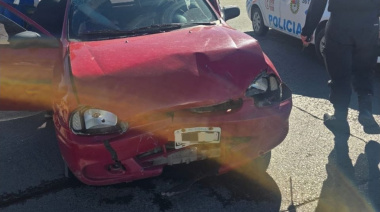 Choque, fuga y alcoholemia positiva en Av. Belgrano