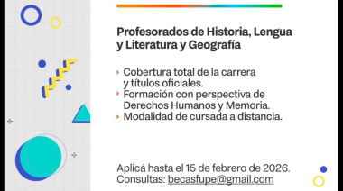 Impulsan becas para cursar el profesorado con enfoque en derechos humanos