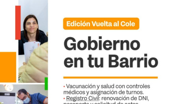 "Gobierno en tu Barrio" llega este sábado a Ushuaia, Tolhuin y Río Grande