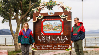 La Municipalidad llevó adelante la puesta en valor del cartel "Ushuaia Fin del Mundo"