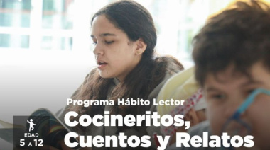 La Municipalidad abre las inscripciones al programa "Hábito lector: Cocineritos, cuentos y relatos"