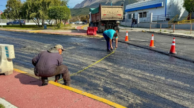 Finalizó la repavimentación de la rotonda de la EPET