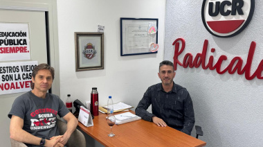 Sciurano agradecido con el presidente del radicalismo Maximiliano Ybars