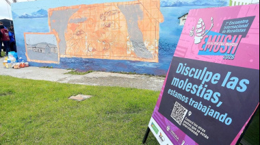 Avanza la 7° edición del Encuentro Internacional de Muralistas en el Fin del Mundo