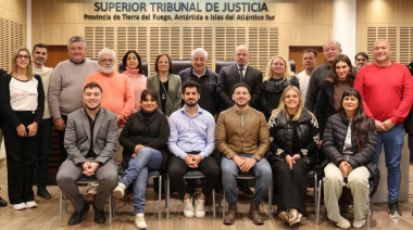 Jueces del Superior Tribunal recibieron a Julio Piumato y representantes de la comisión directiva