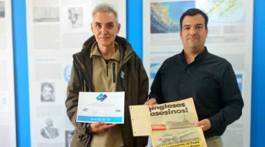 Vecino de Lomas de Zamora donó material histórico al Espacio Pensar Malvinas