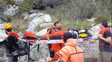 La Prefectura Naval evacuó a una mujer lesionada en el Parque Nacional Tierra del Fuego
