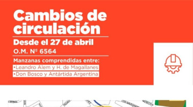 El Municipio implementará nuevos sentidos de circulación en un amplio sector de la ciudad