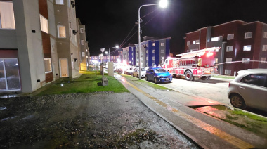 Incendio en barrio PROCREAR de Ushuaia