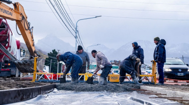 Funcionarios recorrieron avances de la obra Paseo Costero 1 en avenida Perito Moreno