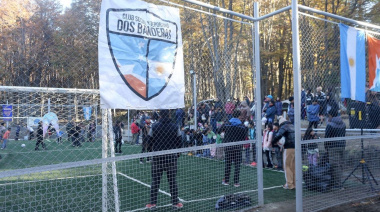 Inversión municipal: inauguraron un playón deportivo en el Dos Banderas