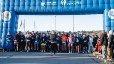 Cindy Ríos y Dante Caro se adjudicaron la carerra "Ushuaia Corre por Malvinas"