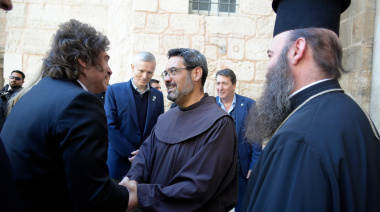Javier Milei visitó la Iglesia del Santo Sepulcro en su gira por Israel