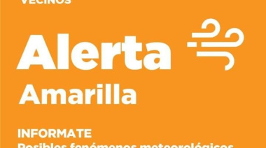 Lanzan nueva alerta por fuertes vientos y piden tomar recaudos