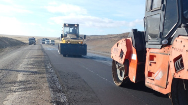 Avanzan los trabajos de reparación de la Ruta I en la salida de Tierra del Fuego