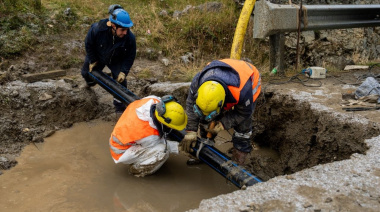 Comenzó el cruce subterráneo de la Ruta N° 3 para el tendido eléctrico del nuevo puesto de control