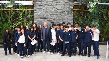 El juez Löffler brindó una charla sobre Derecho Constitucional a estudiantes de nivel secundario  