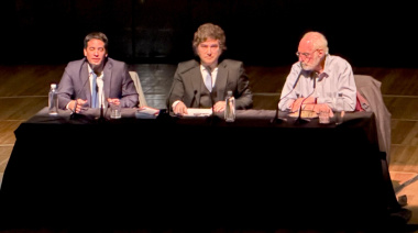 Milei en el Palacio Libertad: “Keynes es el brazo ejecutor de lo siniestro”