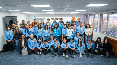 Melella recibió a deportistas fueguinos que participaron de los Juegos Patagónicos