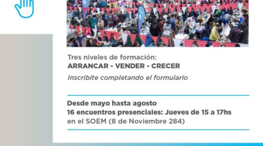 El Municipio abre las inscripciones al ciclo de capacitación para emprendimientos locales "De la idea al negocio"