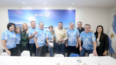 Vuoto recibió a la Escuela Municipal de Newcon +50 mixto que participará en Comodoro Rivadavia