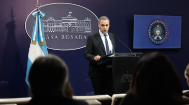 Adorni brindó una conferencia de prensa y destacó la implementación del acuerdo Mercosur - UE