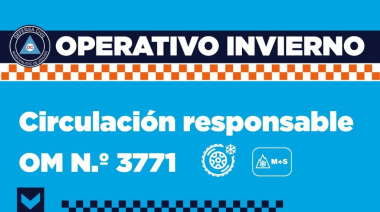 La Municipalidad informa que a partir del 15 de mayo será obligatorio el uso de cubiertas de invierno