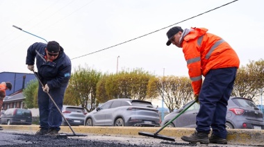 El Municipio trabaja en la repavimentación de calle Magallanes