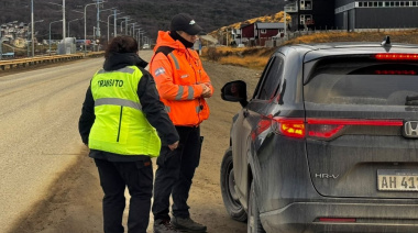 El Municipio realizó un operativo preventivo de seguridad vial en Héroes de Malvinas