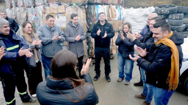 Vuoto recorrió el Centro de Gestión Ambiental y destacó el impacto de la economía circular en Ushuaia