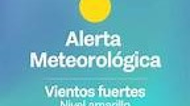 Alerta amarilla por fuertes vientos para este lunes 15 de junio
