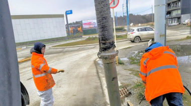 La Municipalidad realiza tareas de mantenimiento del sistema pluvial de la ciudad