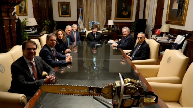 El presidente Javier Milei recibió a autoridades de Bayer