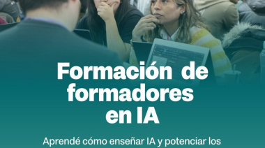 Invitan a participar de formación con IA
