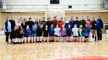La preselección de vóley continúa su preparación de cara a los Juegos Binacionales de la Araucanía