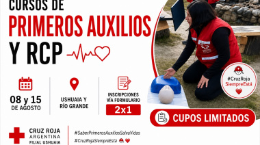 La Cruz Roja Argentina dará cursos de primeros auxilio