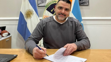 Calle "Los Ñires": Vuoto firmó el decreto de adjudicación para la pavimentación
